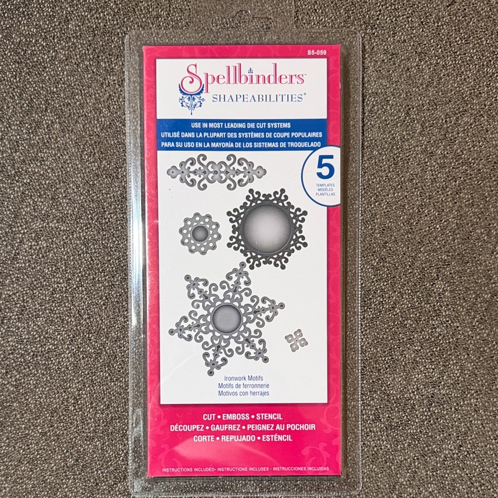Spellbinders Shapeabilities Ironwork Motifs S5-059 NWT